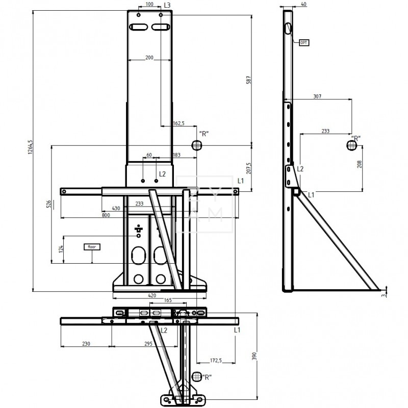 ESTRUCTURA ASIENTO X250/X290 V1