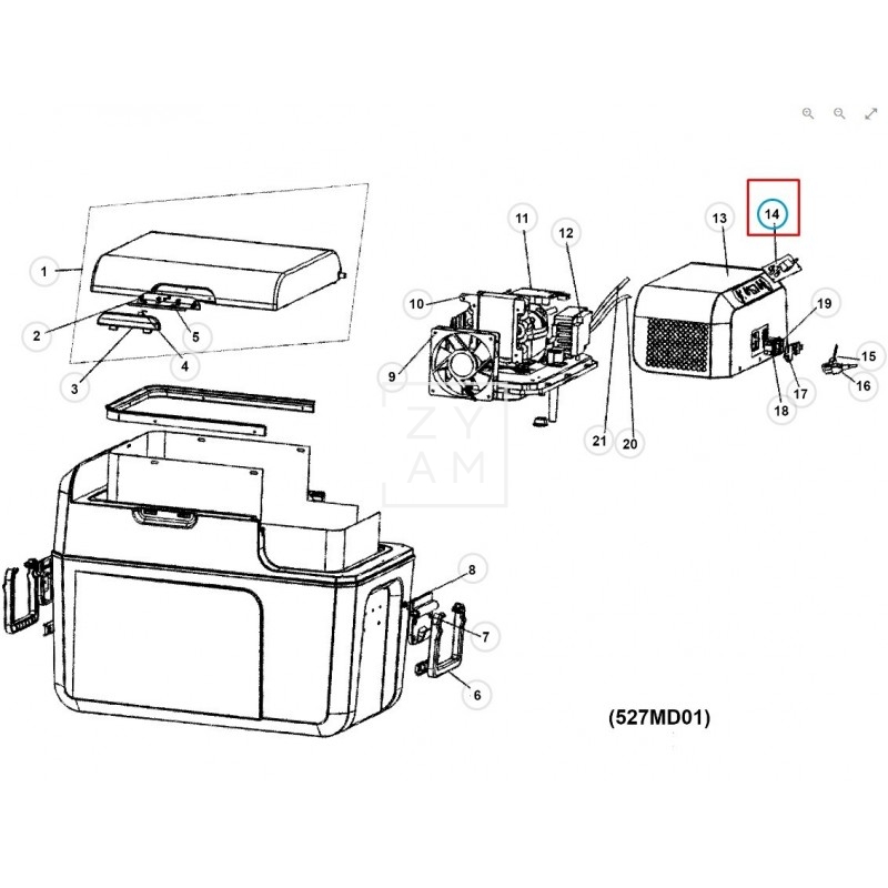 DISPLAY CONTROL MOBICOOL MCF / FR