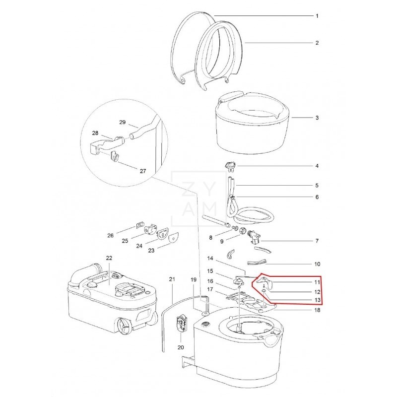 MANDO DESCARGA C220 *200953