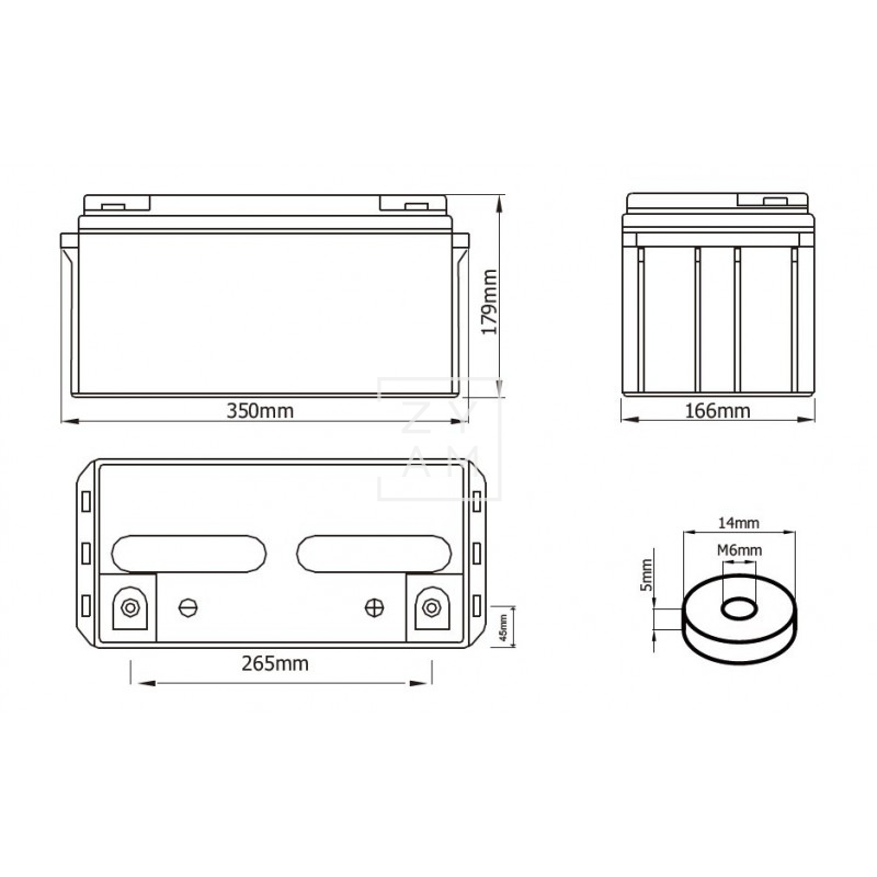 ACUMULADOR GEL 98 AH C100