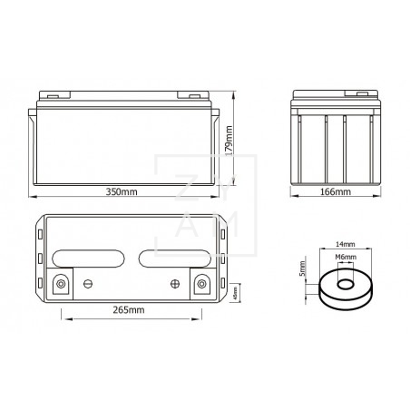 ACUMULADOR GEL 98 AH C100