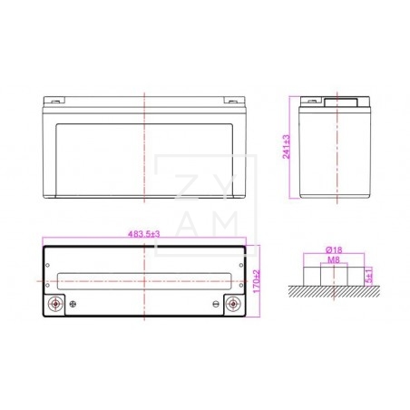 ACUMULADOR GEL 190 AH C100