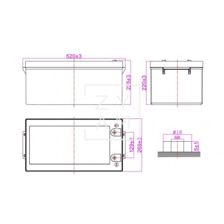 ACUMULADOR GEL 320 AH C100