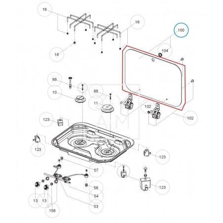 TAPA CRISTAL COCINA DOMETIC PI8042