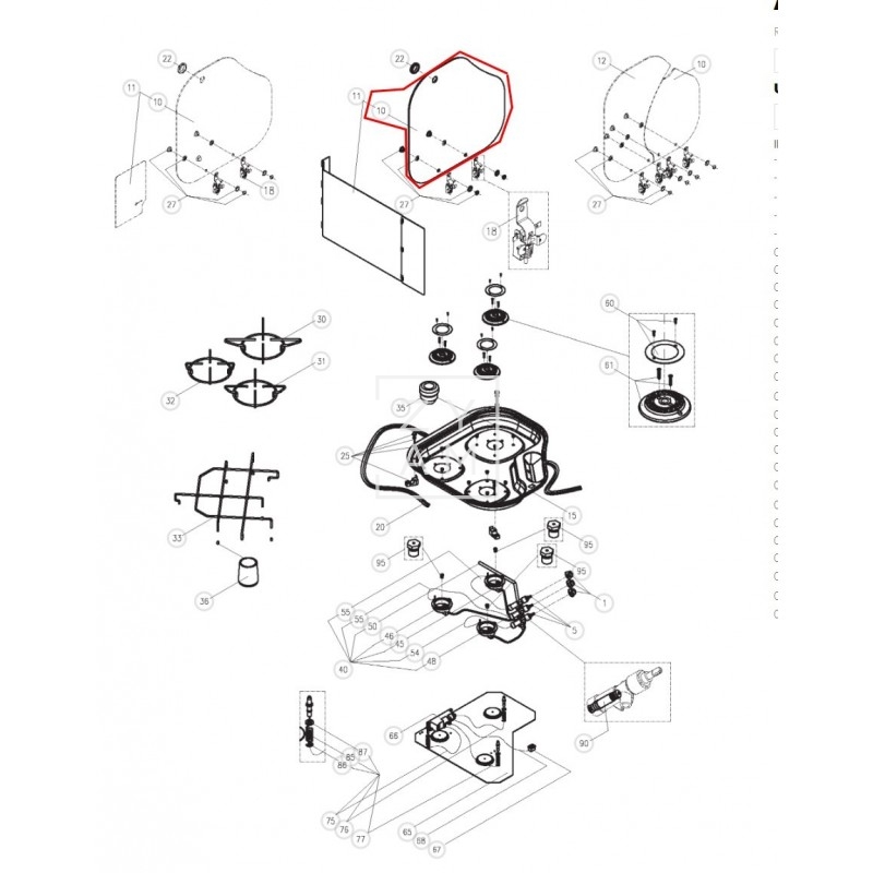COCINA TAPA CRISTAL CRAMER CE04 TRIANGULAR