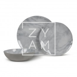 CONJUNTO 12 PZ. MELAMINA MARBLE