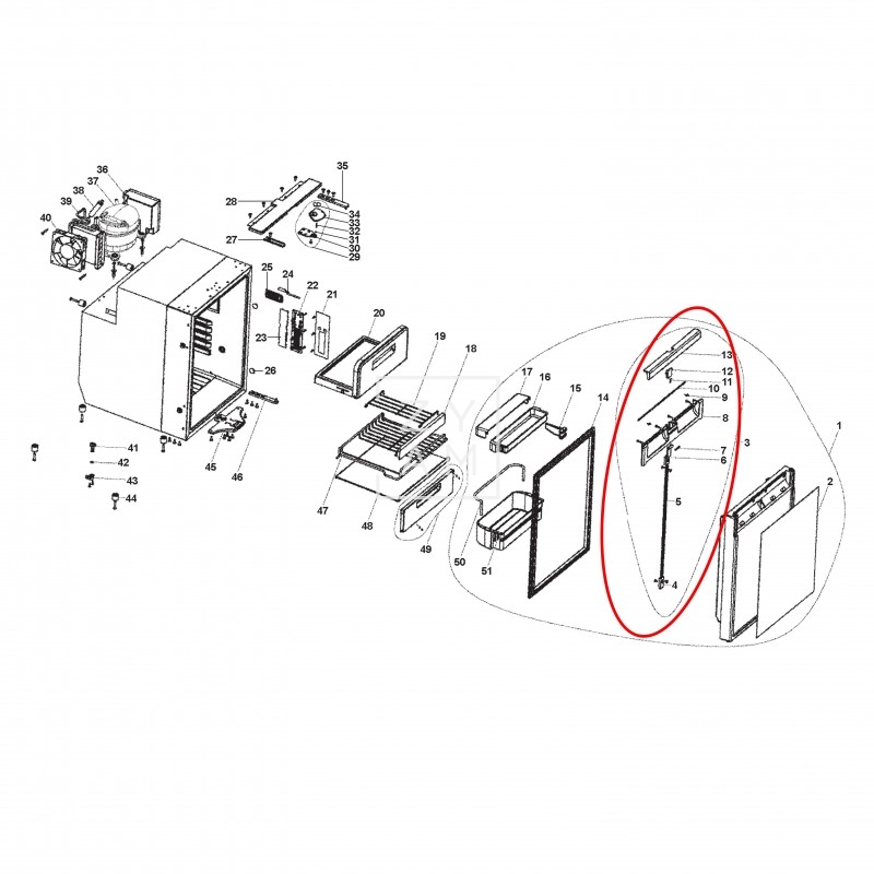 CIERRE PUERTA DOMETIC CR/CRX-80