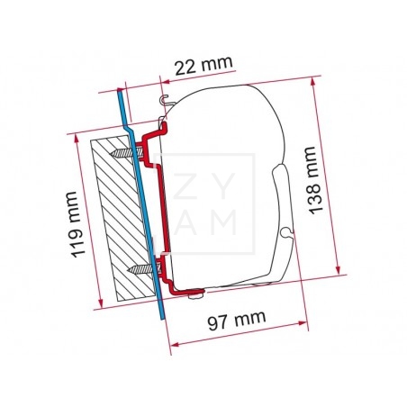 KIT F45 FORD TRANSIT H2 / H3 98655-741