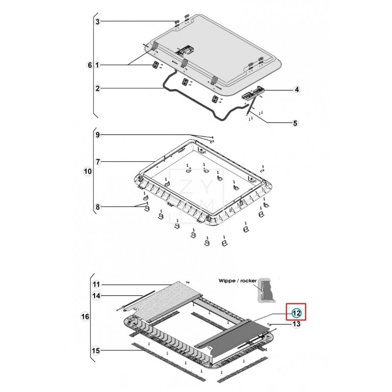 OSCURECEDOR CLARABOYA HEKI 2 CREMA