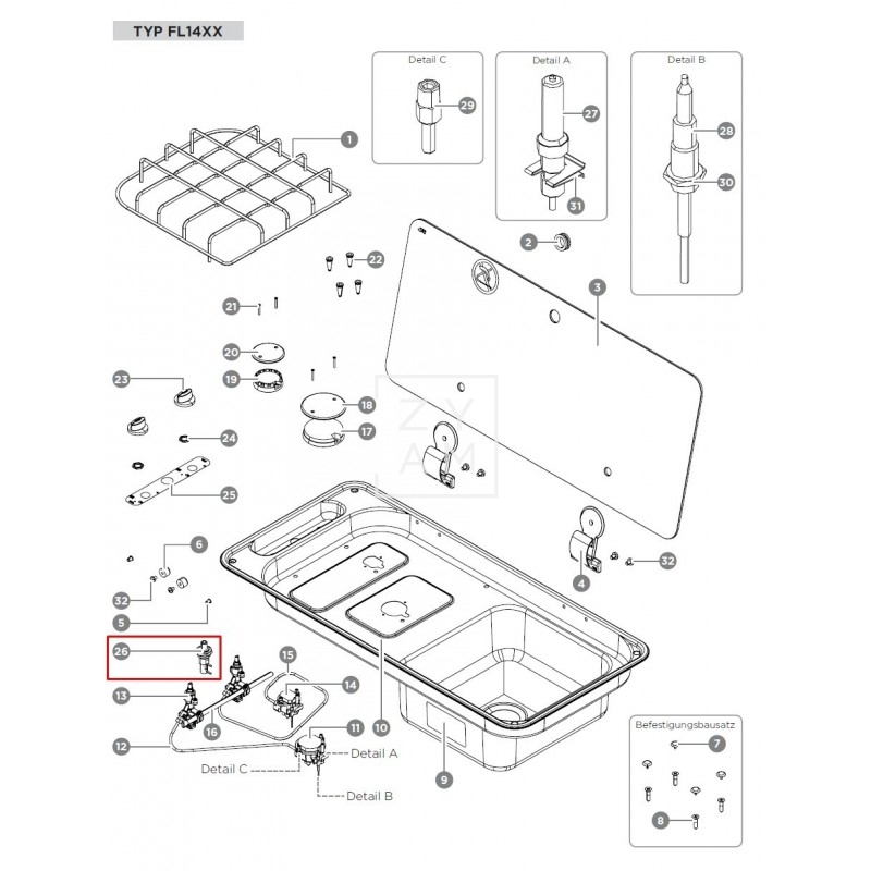 PIEZOELECTRICO COCINA CAN