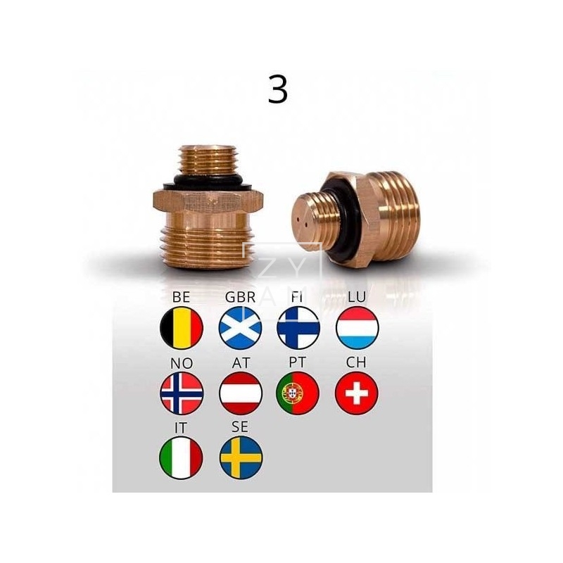 Adaptadores Gas Europa