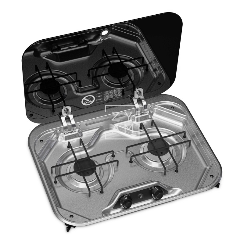 Cocina Dometic PI8022 2 Fuegos con Tapa de Vidrio - Zyam.es