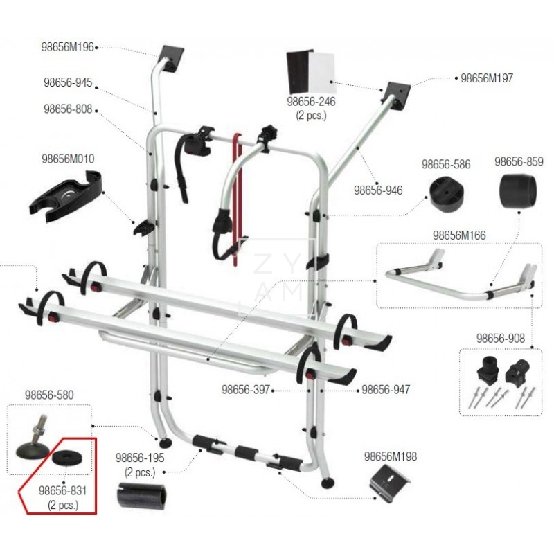 Fieltro Kit Pie Carry-Bike VW T5/T6
