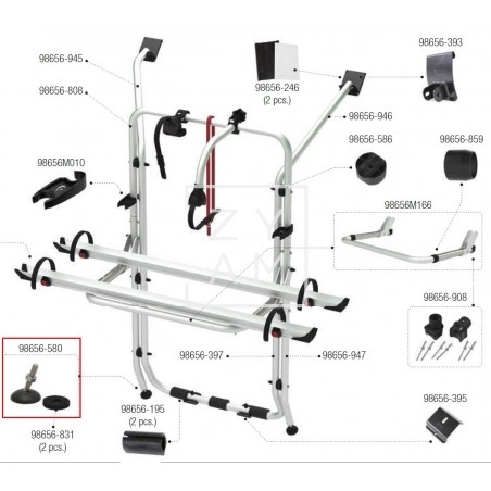 KIT PIE FIAMMA CARRY-BIKE VW T5/T6