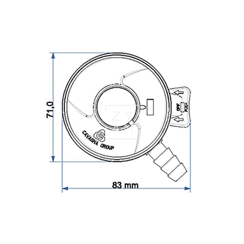 Regulador Propano 37Mb Bombona 11Kg Cepsa
