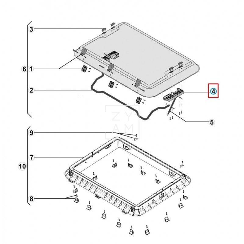 Kit Cierre Claraboya Dometic Heki 2