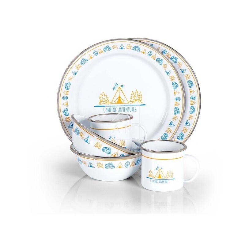 CONJUNTO 6 PZ. ESMALTADO CAMPFIRE