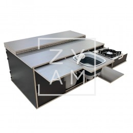 Mueble Con Cama K9 Corta