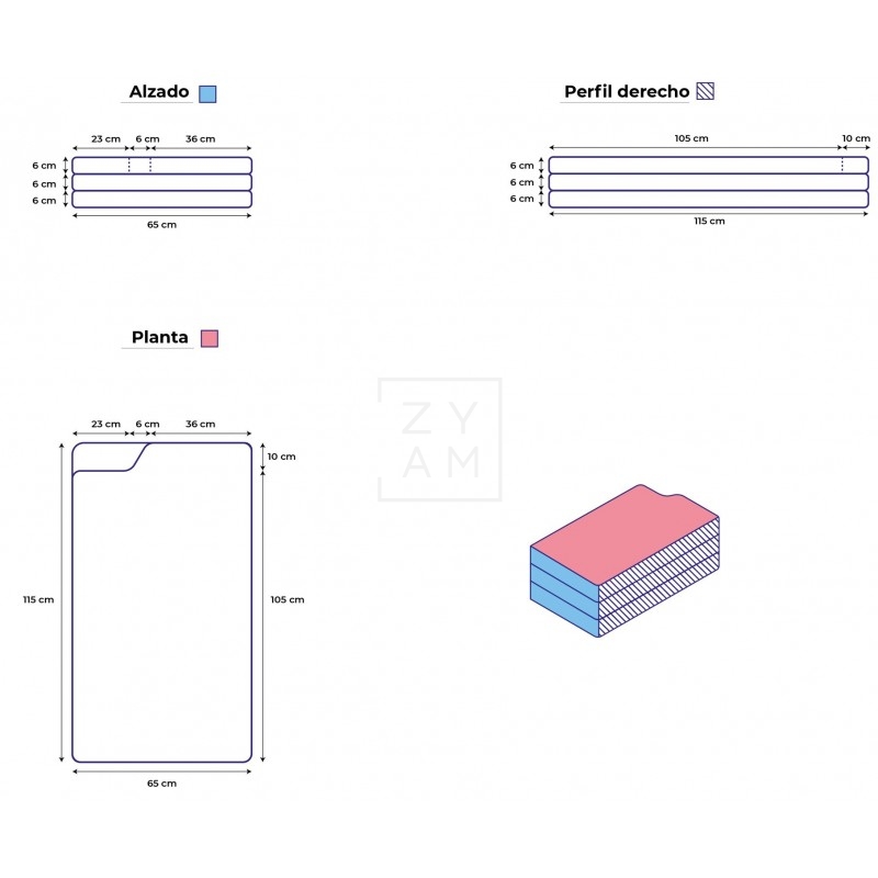 COLCHON CAMA CALIFORNIA OCEAN