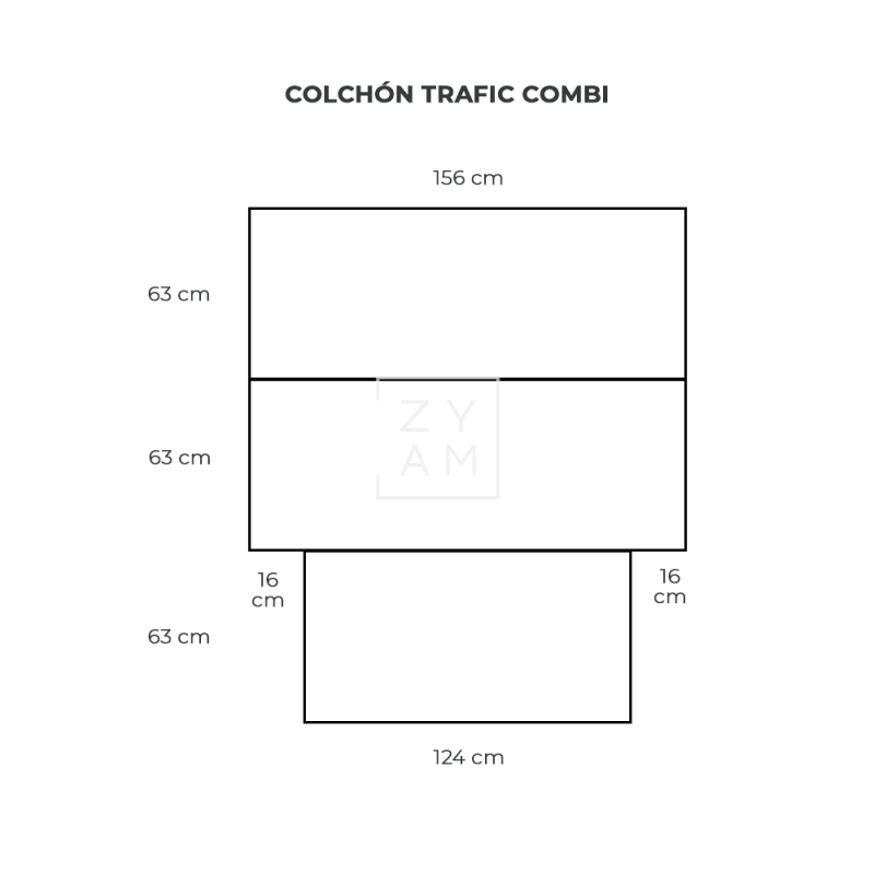 COLCHON CAMA TRAFIC COMBI
