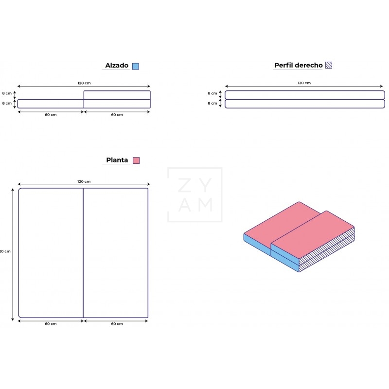 Colchon Minicamper Caddy Rifter Berlingo