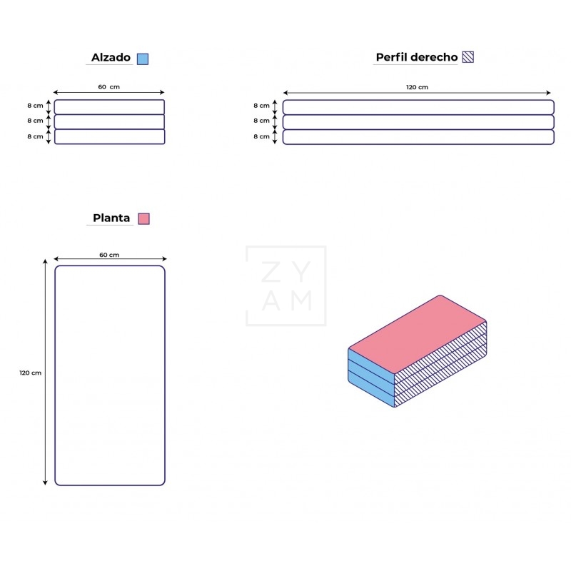 Colchon Minicamper Caddy Rifter Berlingo