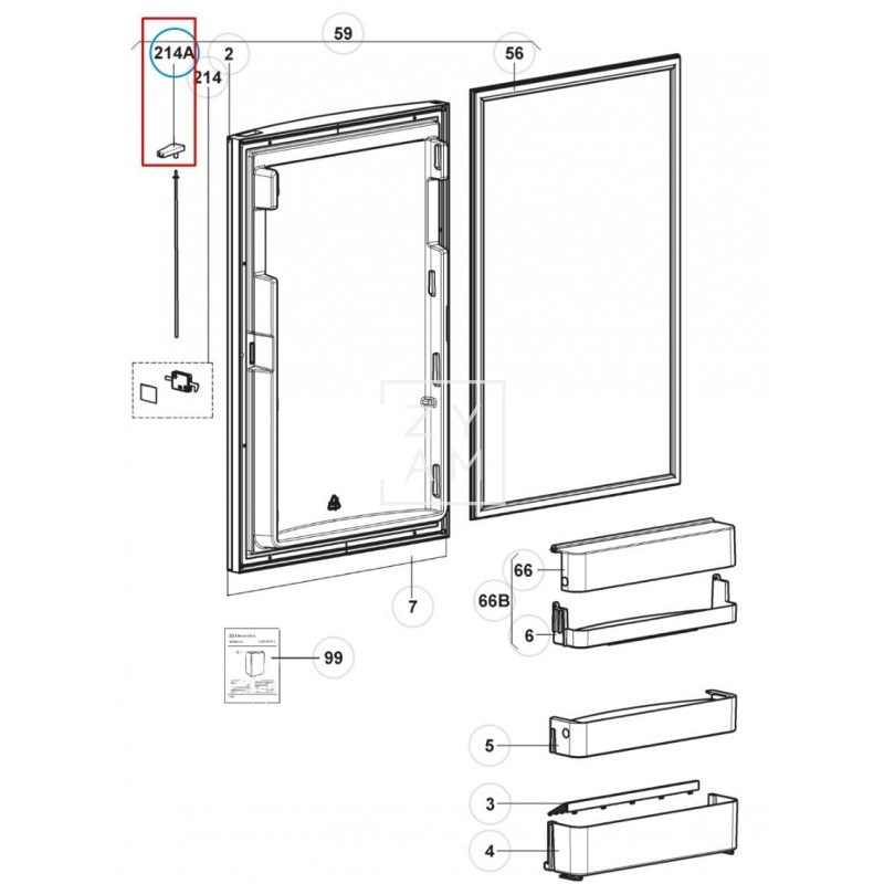 Pulsador Cierre Rm 8 Derecha