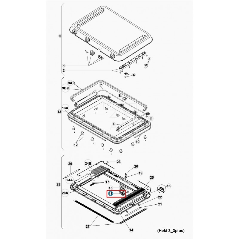 Manivela Claraboya Heki 3