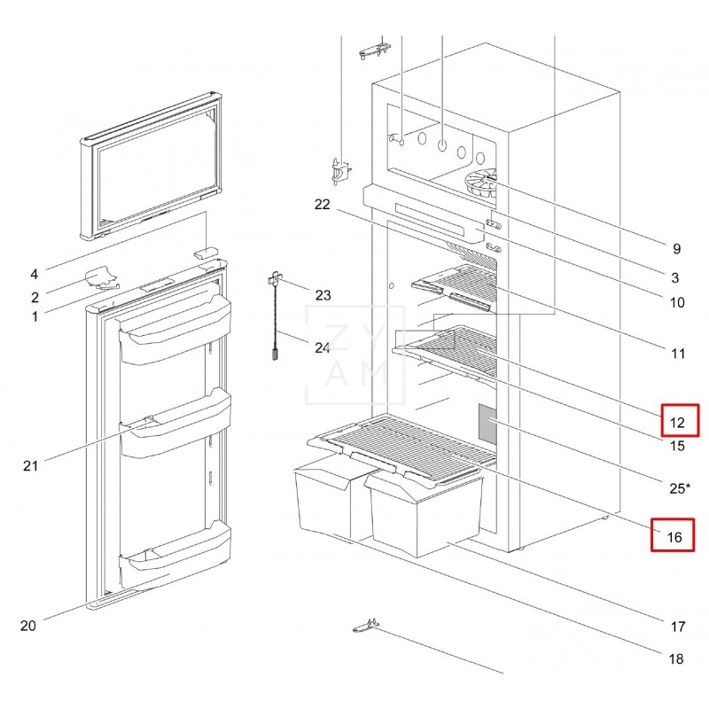 ESTANTE REJILLA THETFORD 415 X 200 N4150