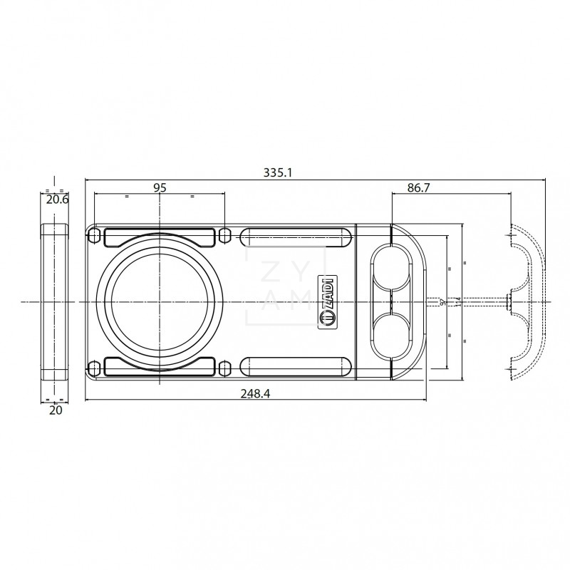 Valvula Descarga Zadi 3'' Plano B