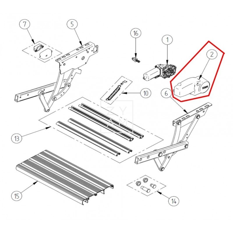 Cubre Motor Escalon Thule V10/15