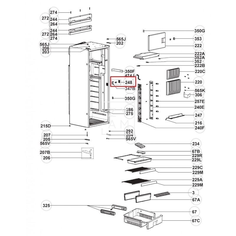 Recibidor Cierre Dometic Rml9435
