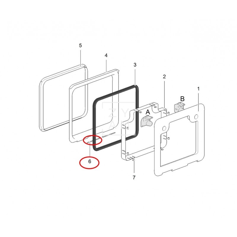HINGE PIN BISAGRA PORTON D3/D4/D5/D6/D7