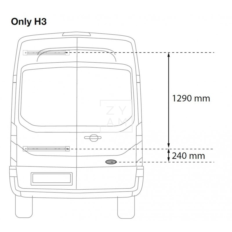 Kit Bars Deluxe Transit 2014 Deep Black