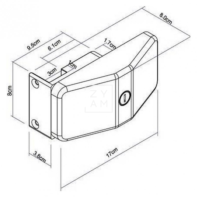 Cerradura Thule Frame Lock Kit 3 Pcs