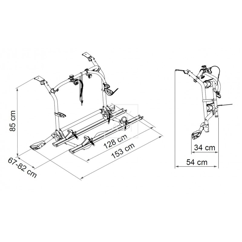 Portabicicletas-Carry-Bike-VW-T5-Pro-Deep-Black-Estilo-Seguridad-Zyam.es