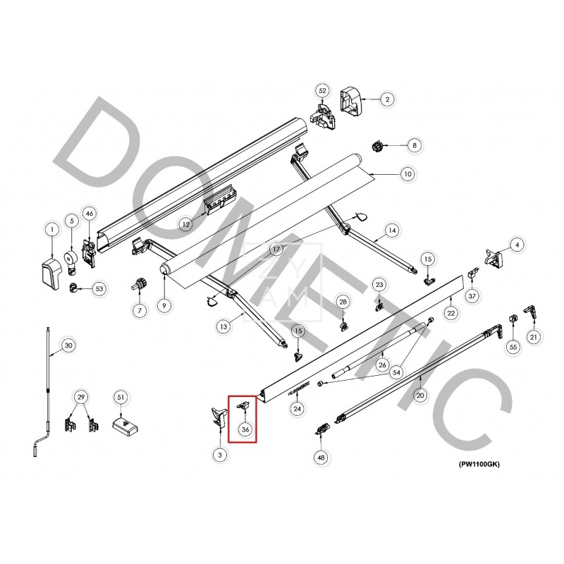 Soporte Pata Izquierdo Pw1100