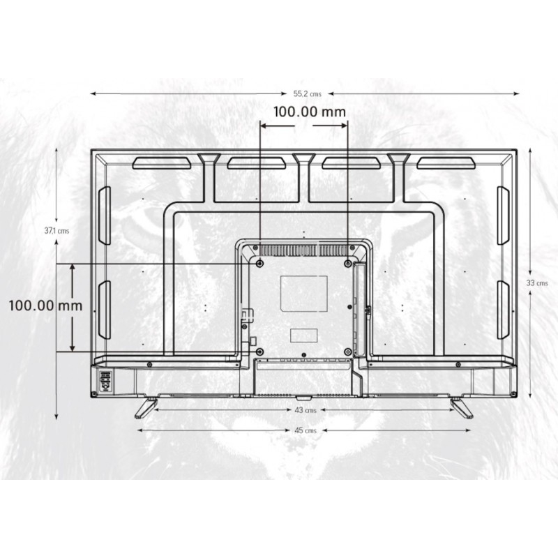 TV LED HD 24" 12V NVR7713 Nevir para Caravanas y Autocaravanas