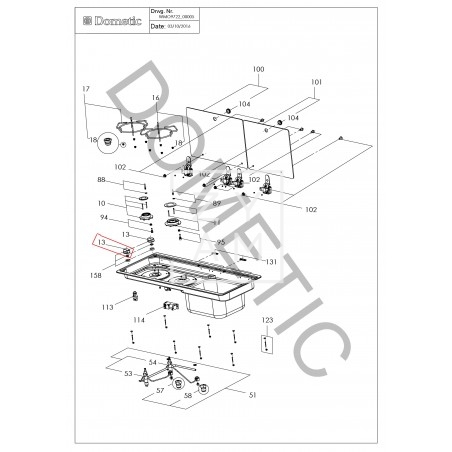 Mando Cocina Dometic - Compatible con Varios Modelos