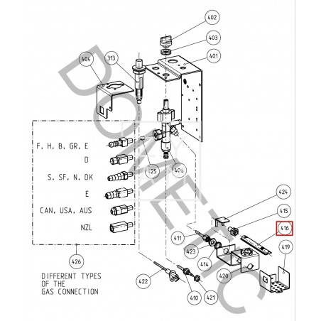 Tubo Quemador para Nevera Dometic - Repuesto Original