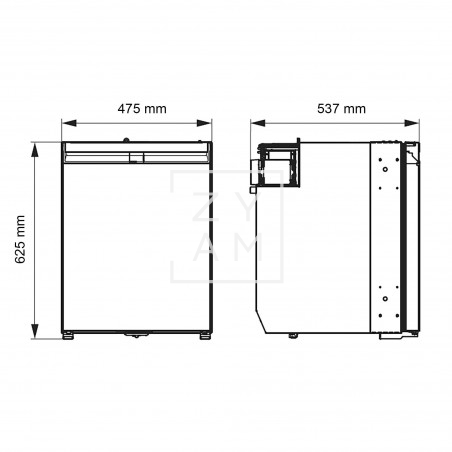 Refrigerador Dometic NRX 80C para Camper