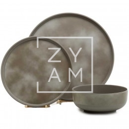 Conjunto Melamina 12Piezas Pebble Sky