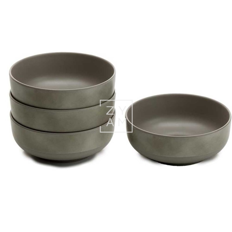 Conjunto de Vajilla Melamina Pebble Sky 12 Piezas de Flamefield