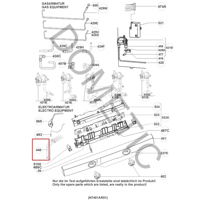 Resistencia 230V 135W Dometic