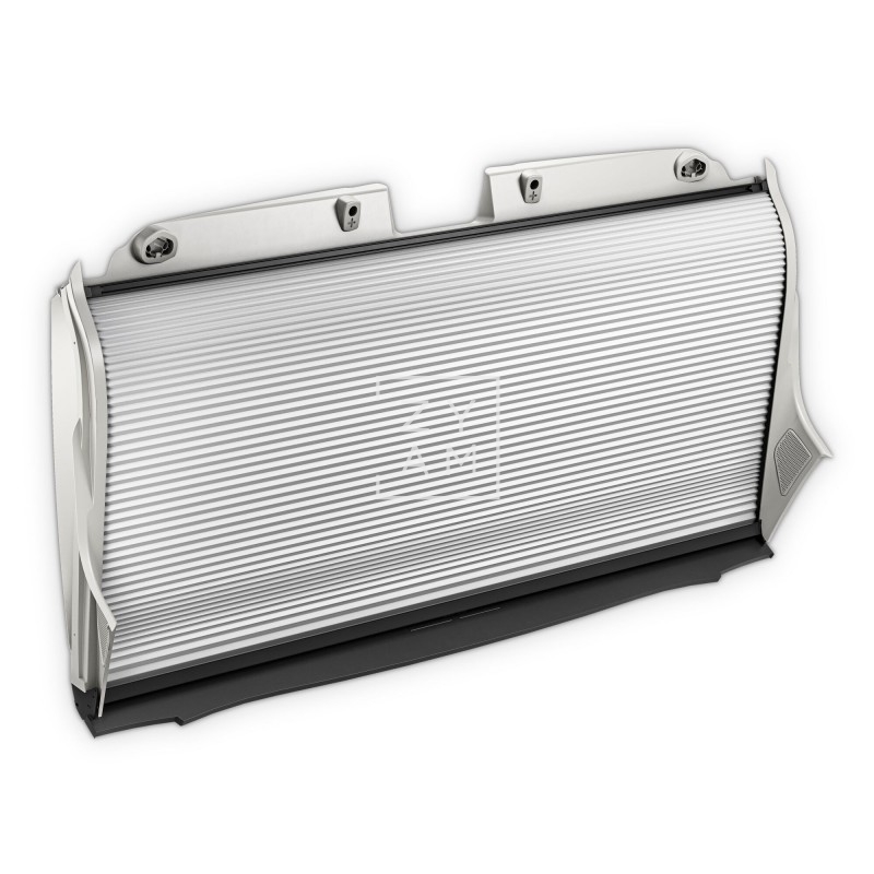 Oscurecedor de parabrisas Dometic FP 210 para Fiat Ducato 250/290 con aislamiento térmico y diseño en panal.