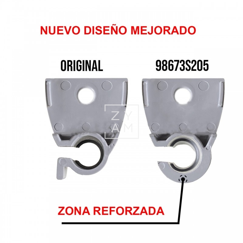 Base de sujeción izquierda para pata del toldo Fiamma F80s.
