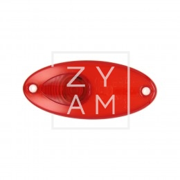 Piloto trasero rojo Hella con bombilla halógena W5W para vehículos recreativos.