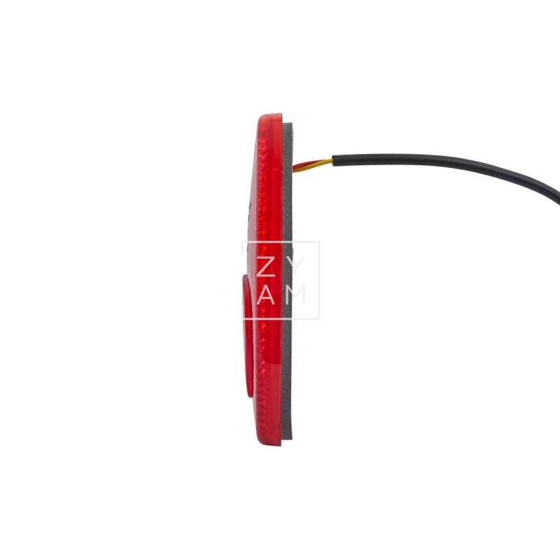 Piloto trasero Hella LED 12V con lente roja reflectora para vehículos recreativos