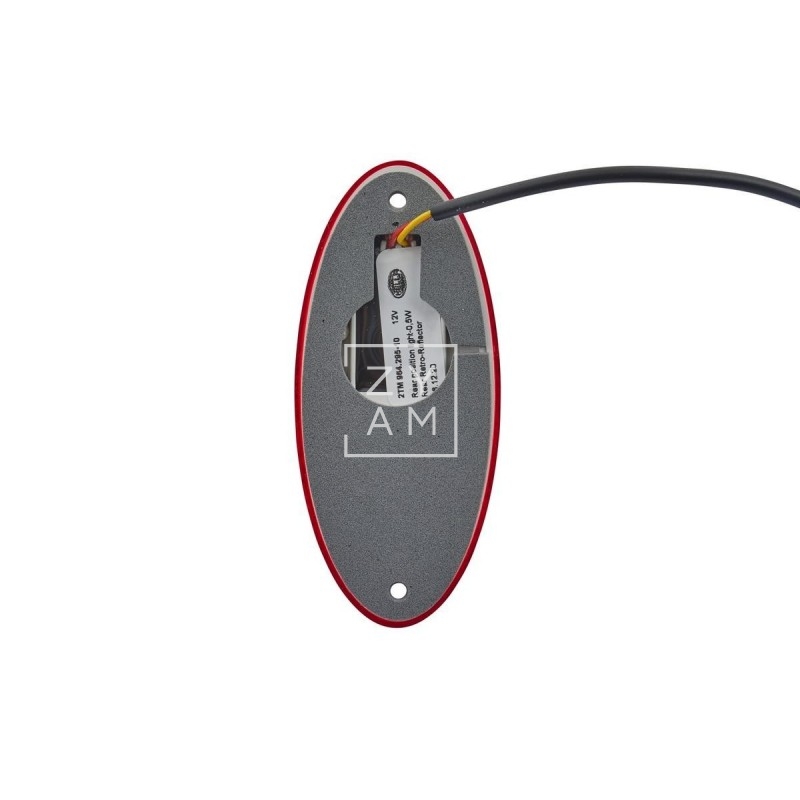 Piloto trasero Hella LED 12V con lente roja reflectora para vehículos recreativos
