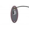 Piloto trasero Hella LED 12V con lente roja reflectora para vehículos recreativos Piloto trasero Hella LED 12V con lente roja reflectora para vehículos recreativos